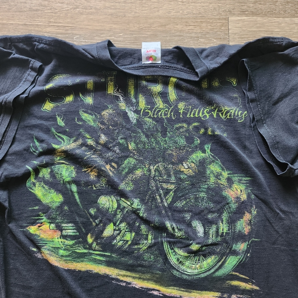 2010s Black Hills Rally Biker Faded Tshirt